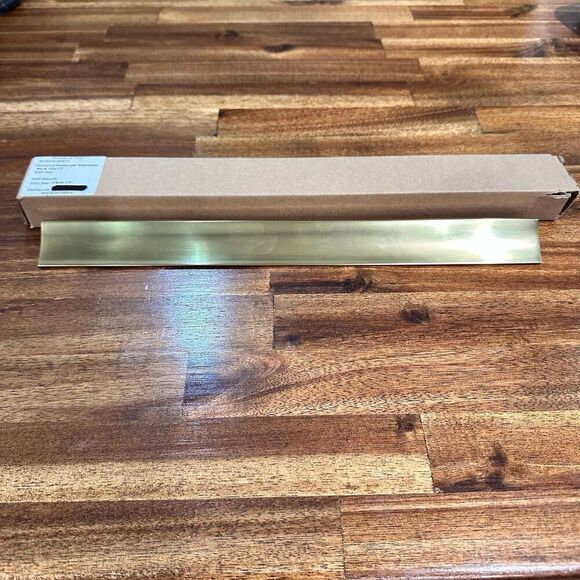 New. Rejuvenation Drawer Pull Waterhouse Aged Brass 13” Pottery - Picture 3 of 9